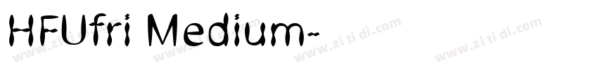 HFUfri Medium字体转换